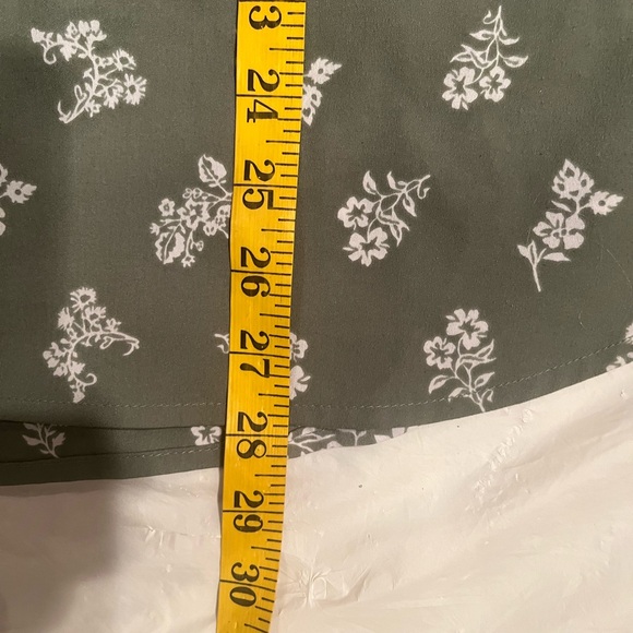 Croft & Barrow pullover top on Olive Green and white pattern size XL - Picture 7 of 10